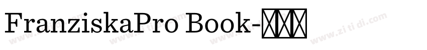 FranziskaPro Book字体转换